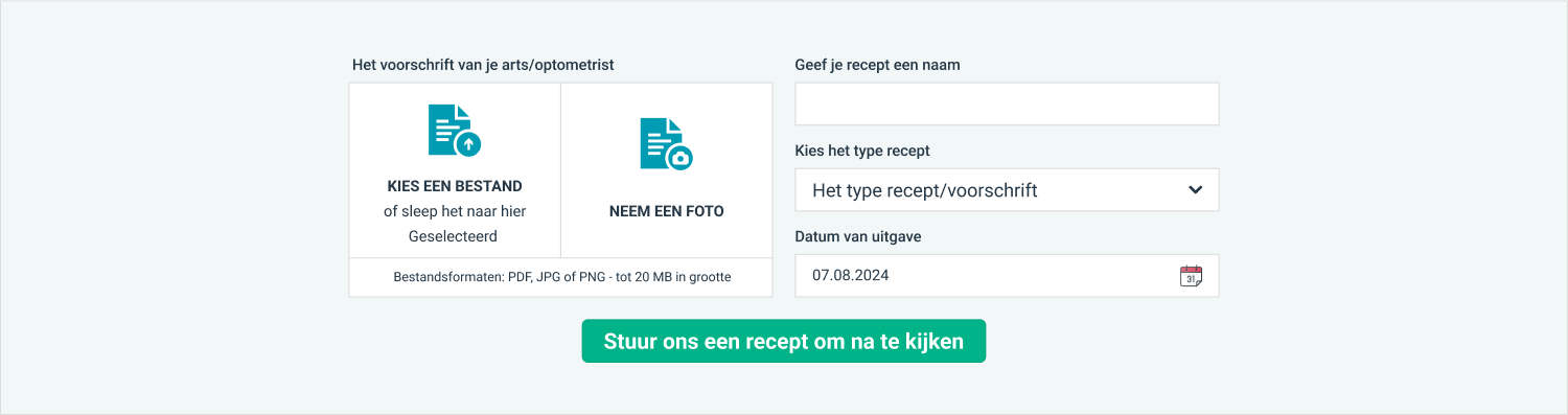 Discount voucher for uploading your glasses prescription