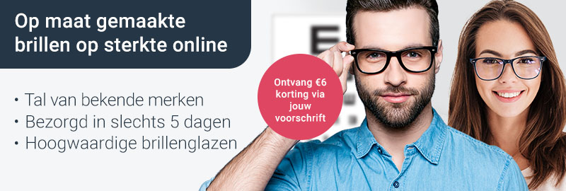 Ontvang €6 korting op brillen dankzij jouw voorschrift