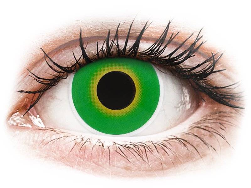 Colourvue Crazy Lens Hulk Green Zonder Sterke 2 Lenzen huismerk kopen in de aanbieding