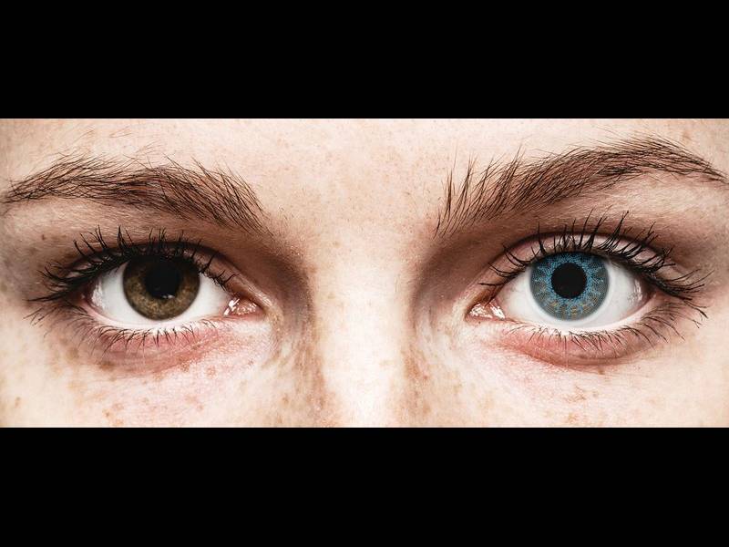 Blauwe Solar Blue contactlenzen - ColourVue Crazy (2 kleurlenzen)