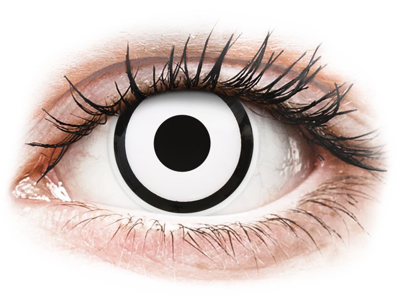 Colourvue Crazy Lens White Zombie Met Sterkte 2 Lenzen huismerk kopen in de aanbieding Colourvue Crazy Lens White Zombie Met Sterkte 2 Lenzen huismerk kopen in de aanbieding