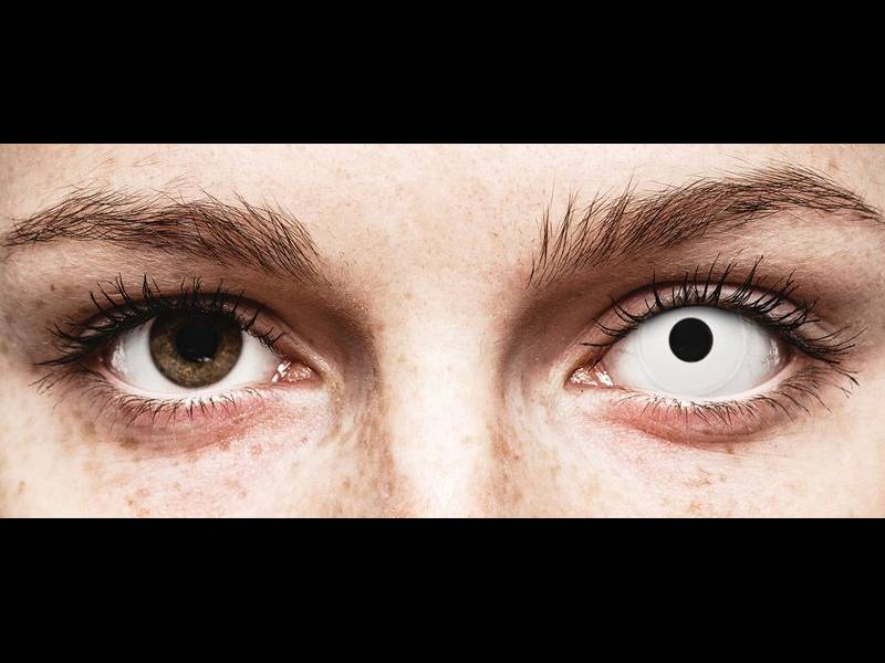 Witte WhiteOut contactlenzen - ColourVue Crazy (2 gekleurde daglenzen)