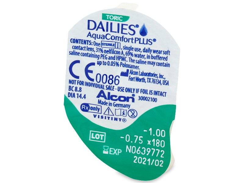 Dailies Aquacomfort Plus Toric 90 Torische Lenzen Alensa Nederland