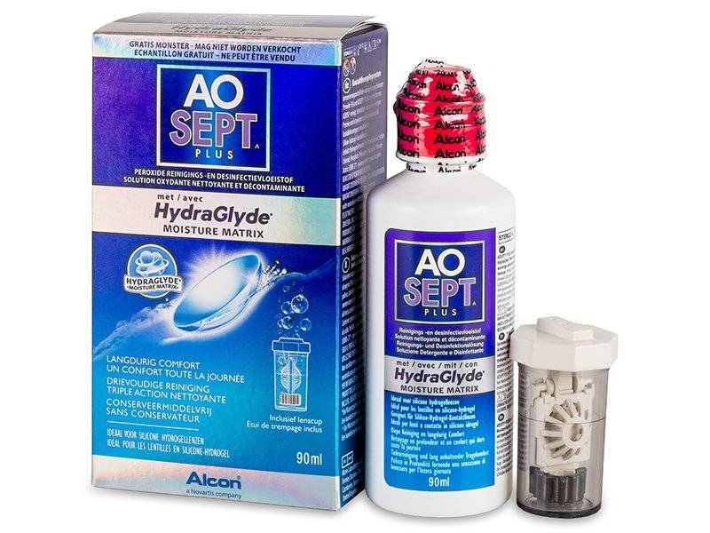 Ao Sept Plus Hydraglyde Lenzenvloeistof 90 Ml huismerk kopen in de aanbieding