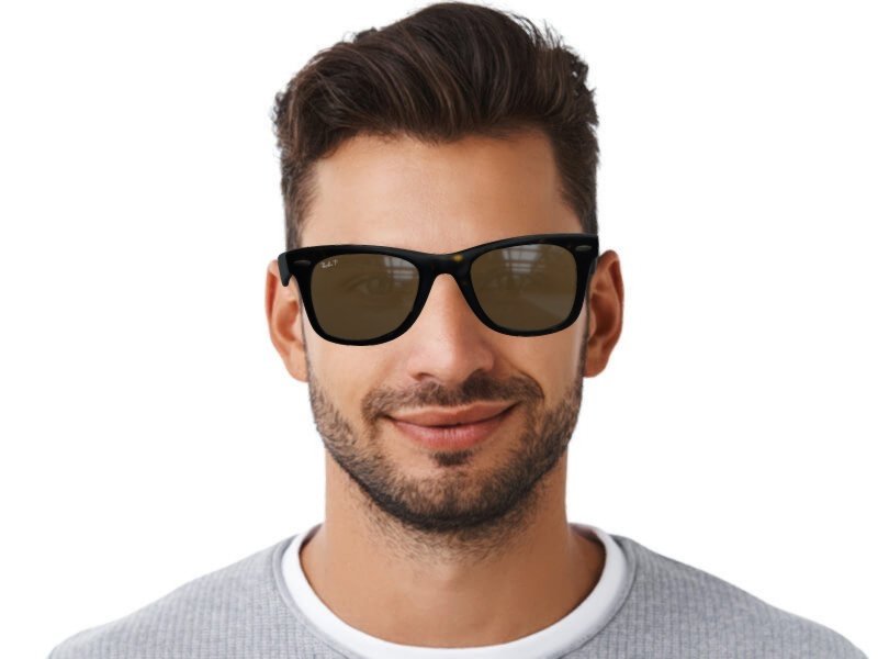 Merchandiser Aantrekkelijk zijn aantrekkelijk Kust Ray-Ban zonnebril in een bruin schilpadmotief | Alensa Nederland